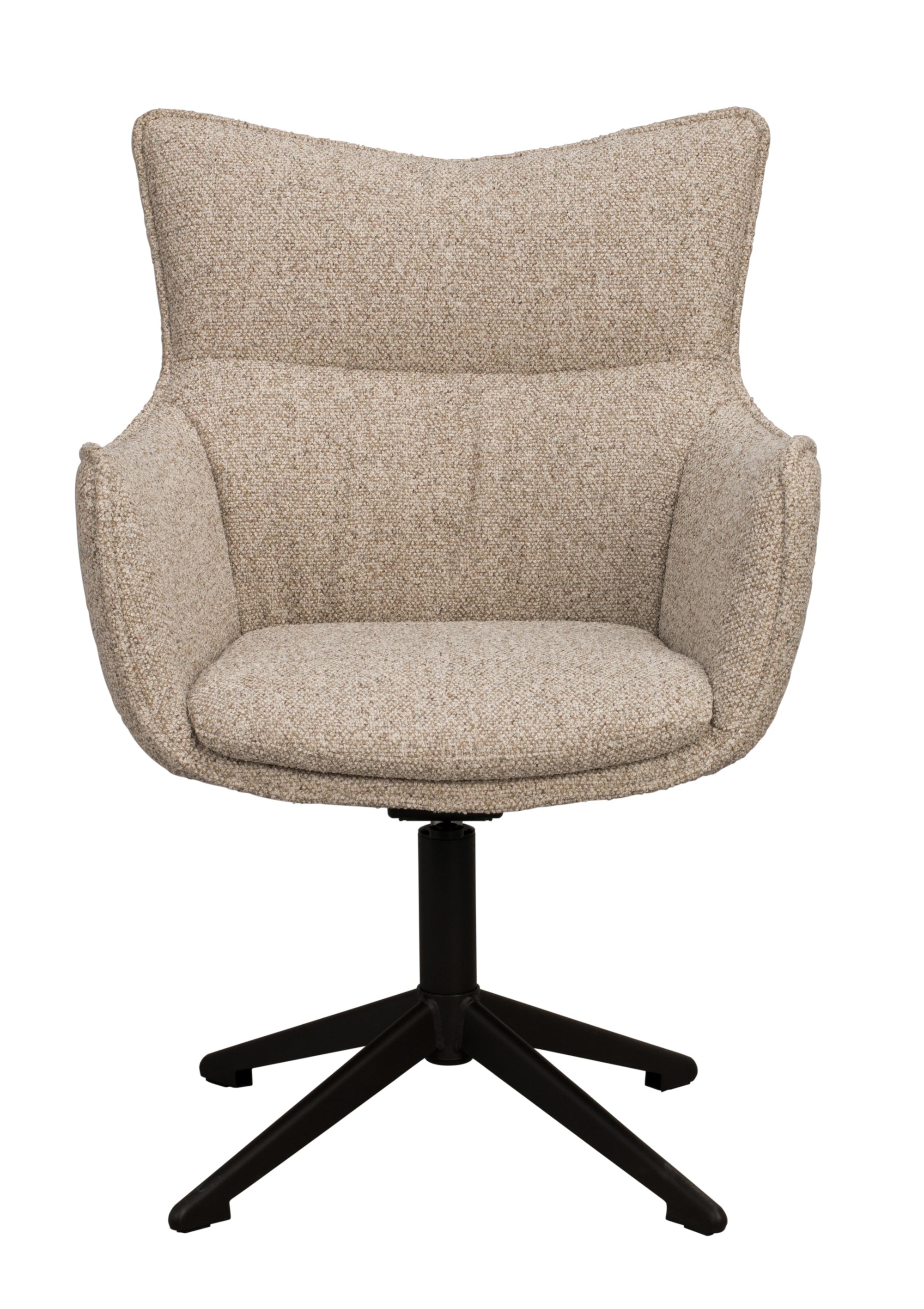 Fresno Swivel Dining Armchair – Beige (Set of 2) – Default Title – 1