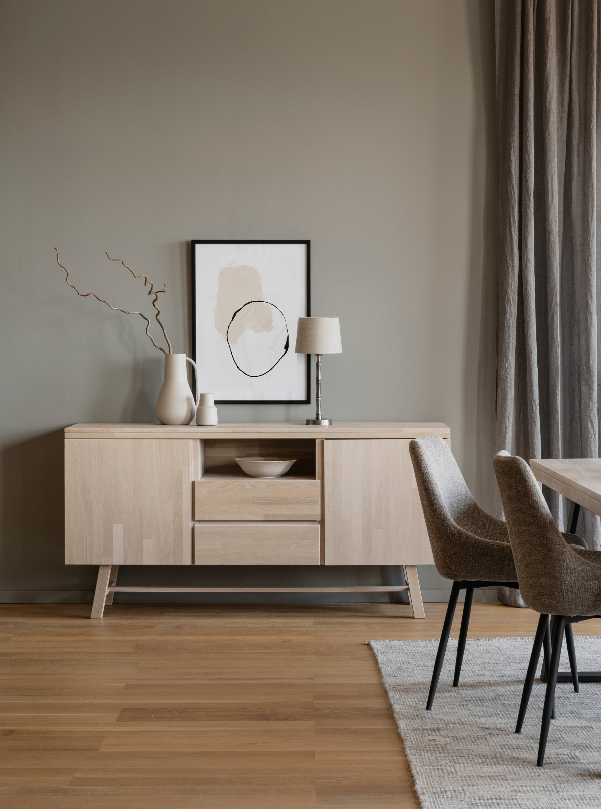 BROOKLYN Sideboard 160CM – Whitewashed – 3