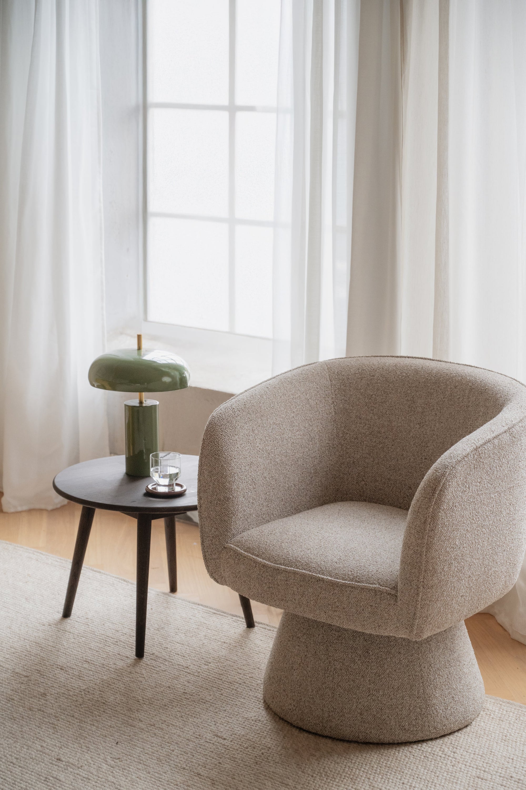 Shoreham Swivel Armchair – Light Beige – Default Title – 2