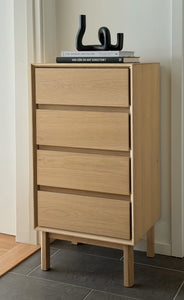 Mackay Tall Chest of Drawers 45 cm – Oak – 2