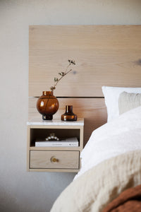 Whitmore Wall-Mounted Bedside Table – Whitewash Oak – 2