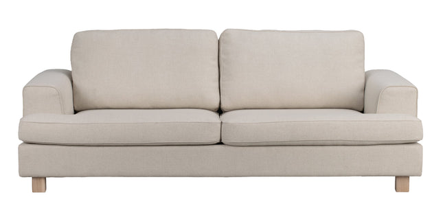 Aberdeen 3-Seater Sofa – Beige / Whitewash Oak – 1