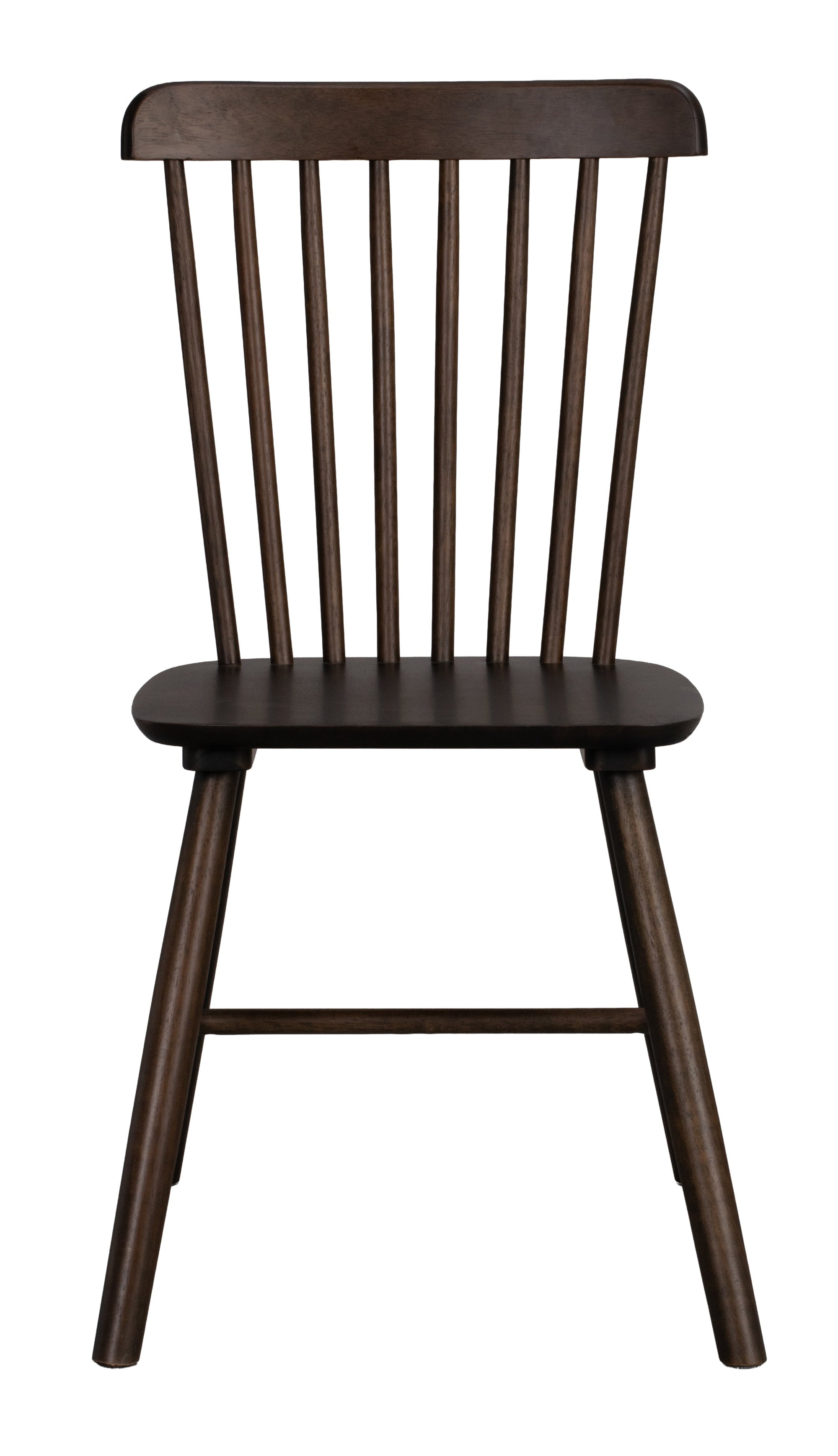 Foxford Spindle-Back Dining Chair (Set of 2) – Brown – 1