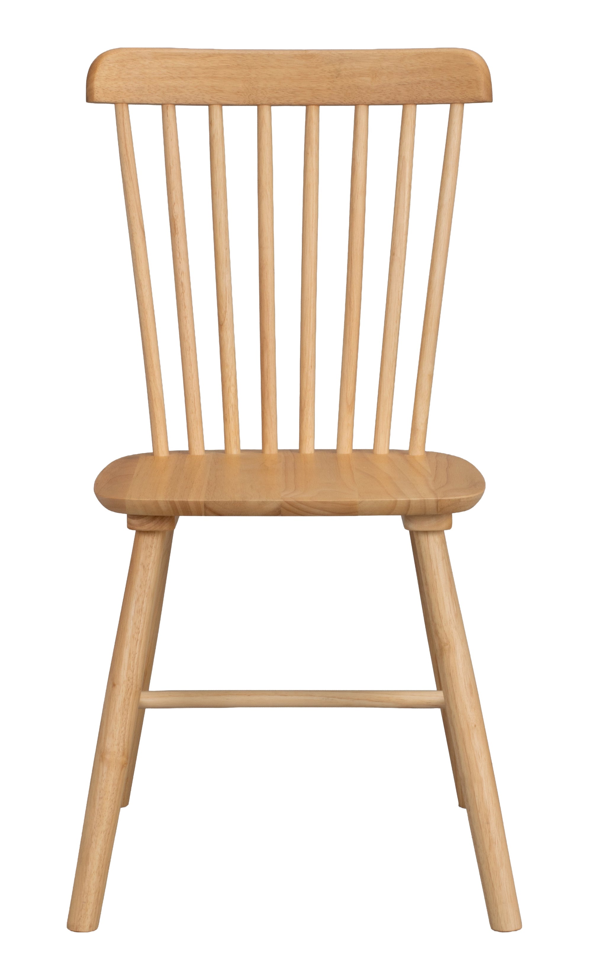 Foxford Spindle-Back Dining Chair (Set of 2) – Oak-Coloured – 1