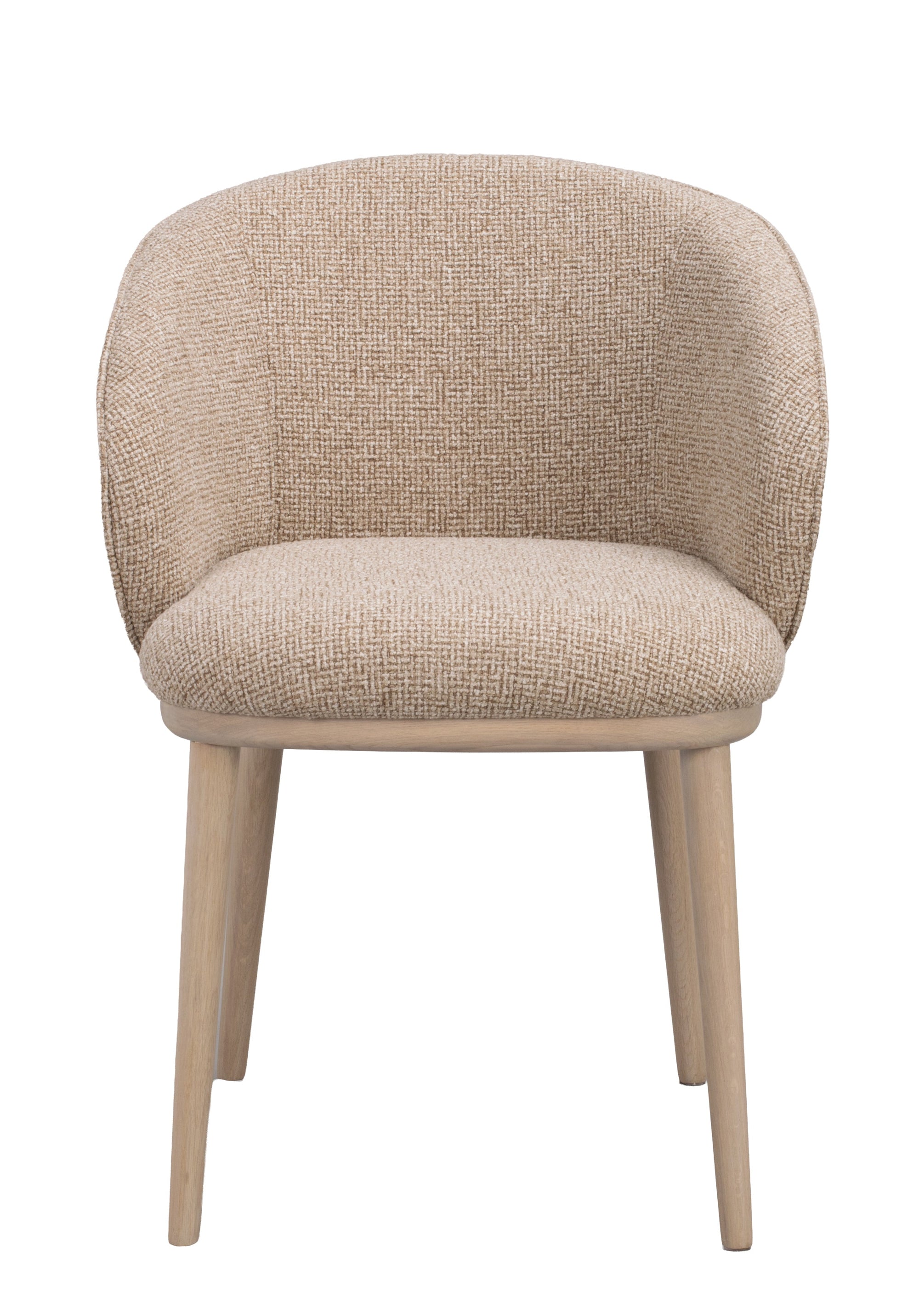 Judson Dining Armchair (Set of 2) – Medium Beige / Whitewashed Oak – 1