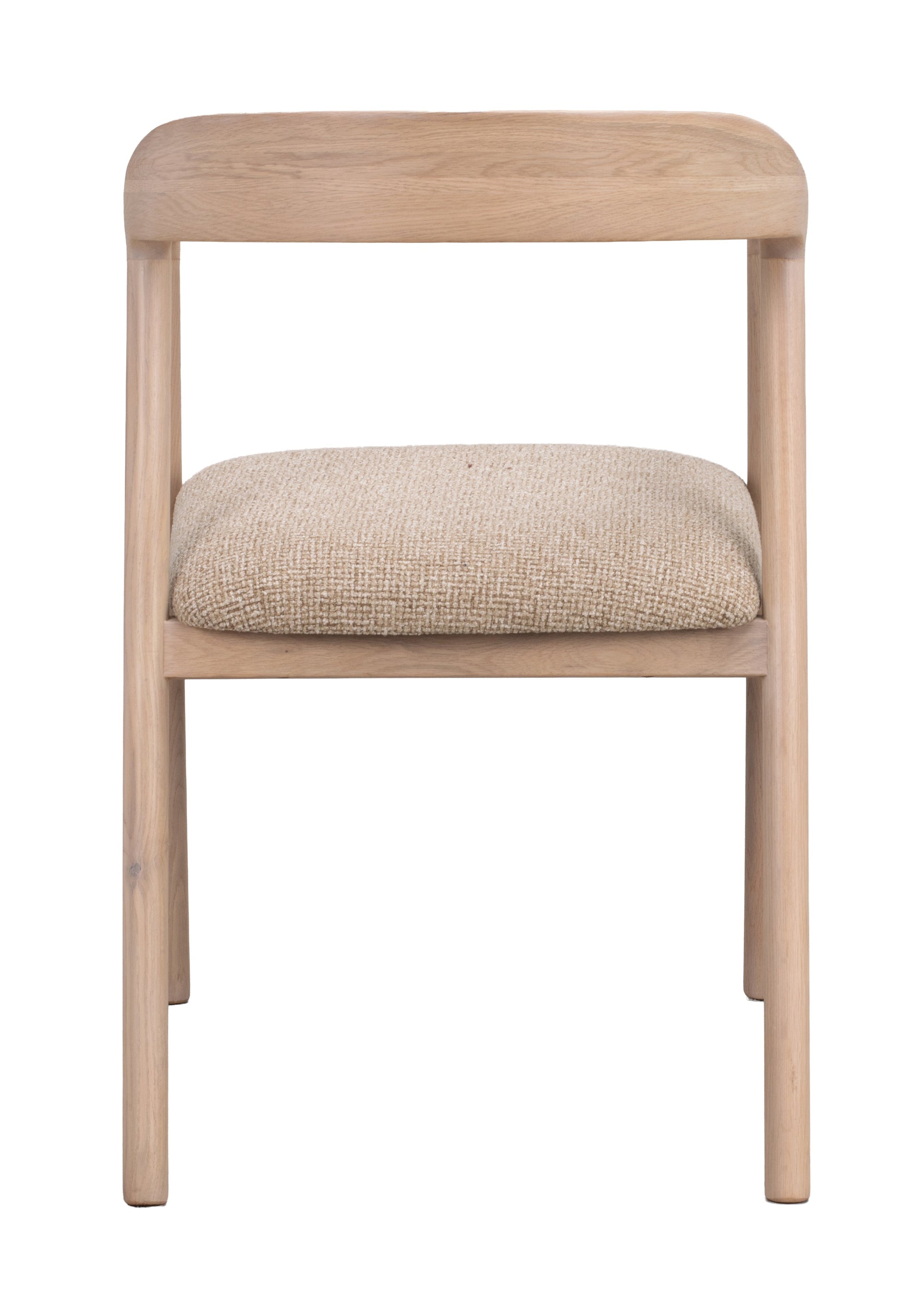 Dillon Dining Armchair (Set of 2) – Whitewash Oak / Beige – 9