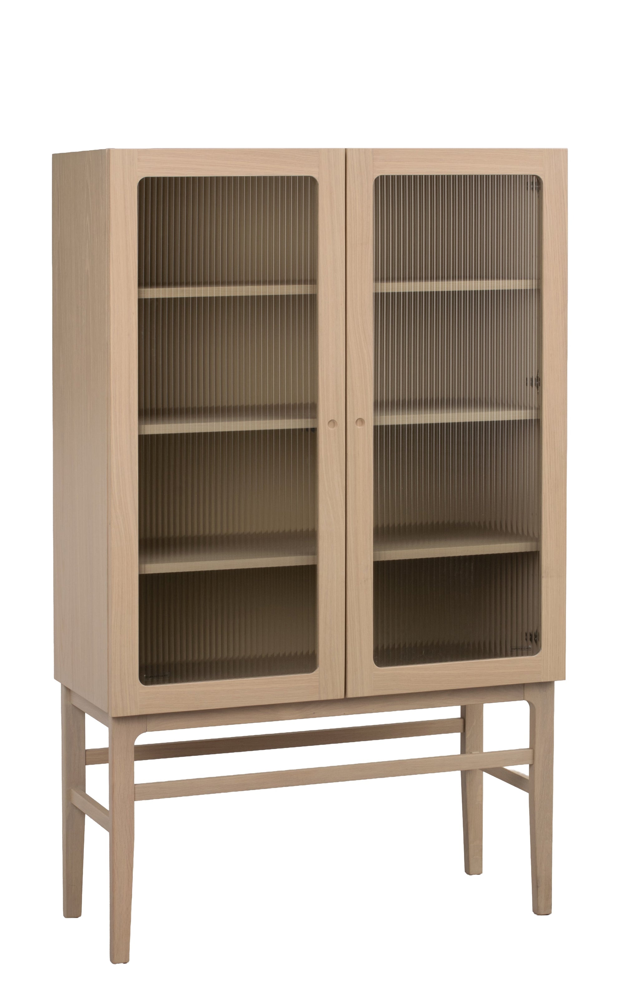 Meadowbrook Display Cabinet 95 x 160 cm – Whitewashed Oak – 3