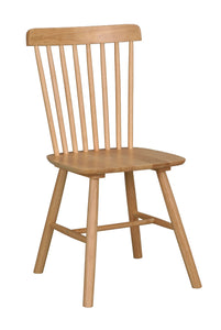 Foxford Spindle-Back Dining Chair (Set of 2) – Oak-Coloured – 2