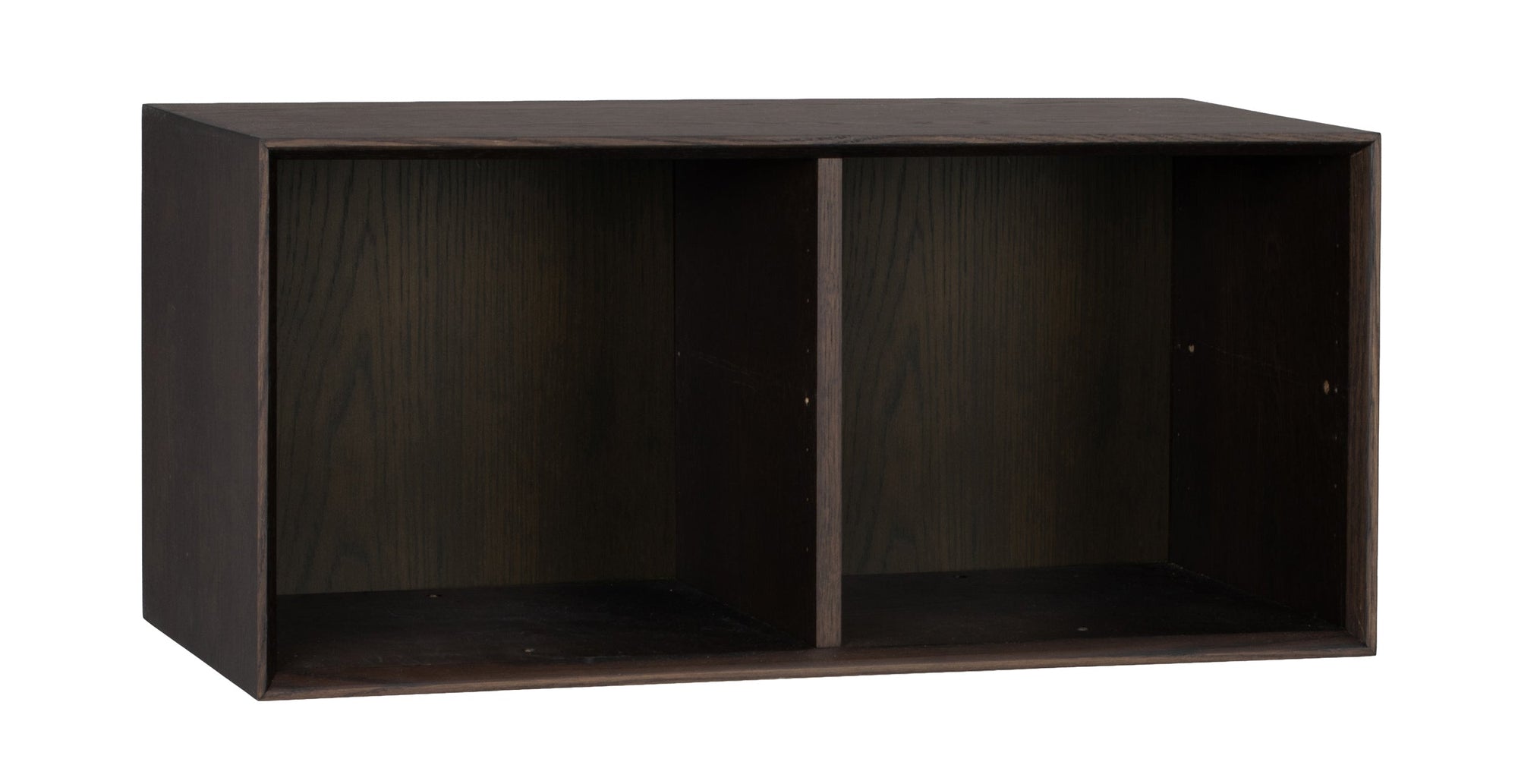 Scottsdale Wall Shelf 2-Cube – Brown Oak – 8