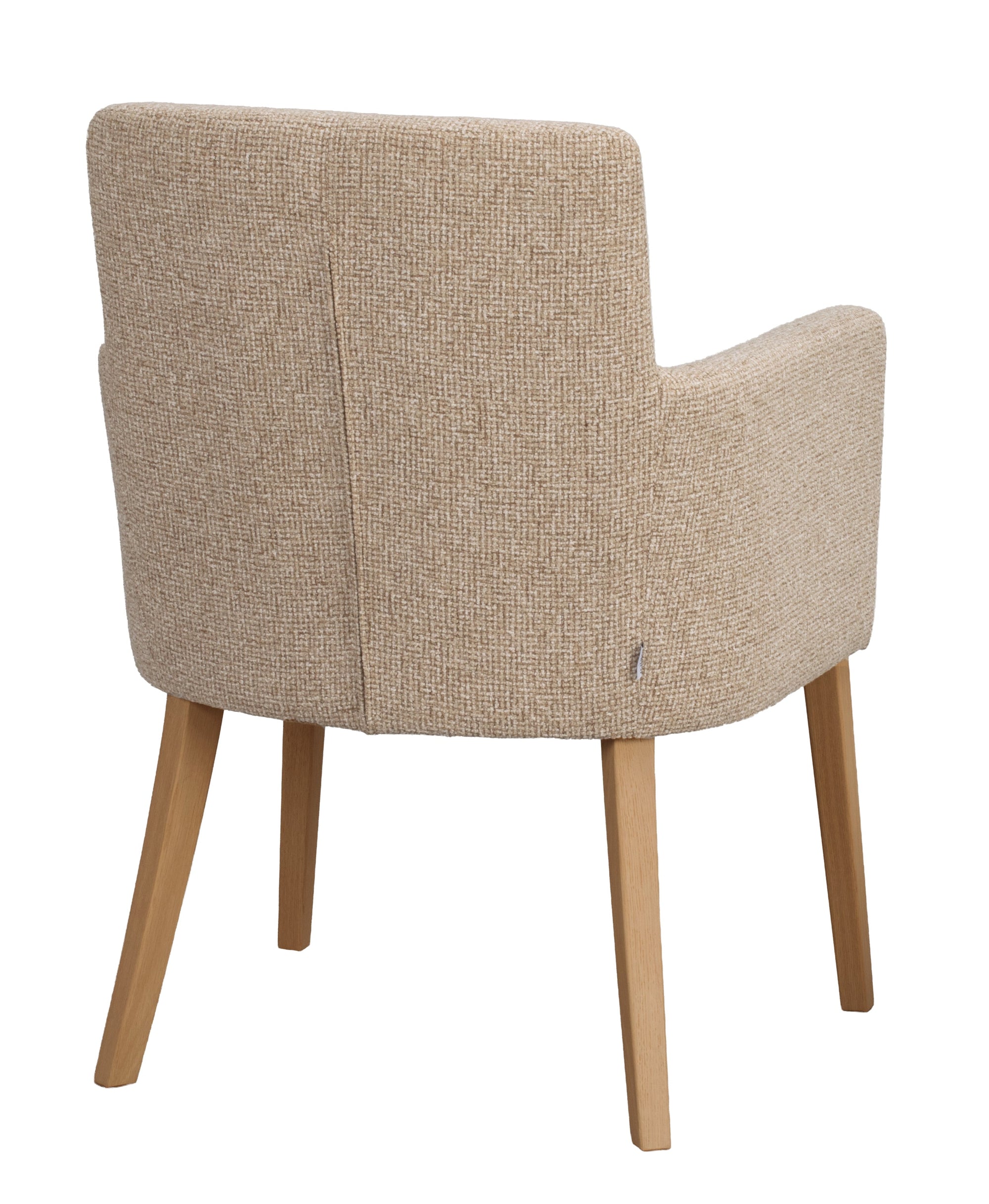 Hudson Dining Armchair (Set of 2) – Medium Beige / Oak – 4