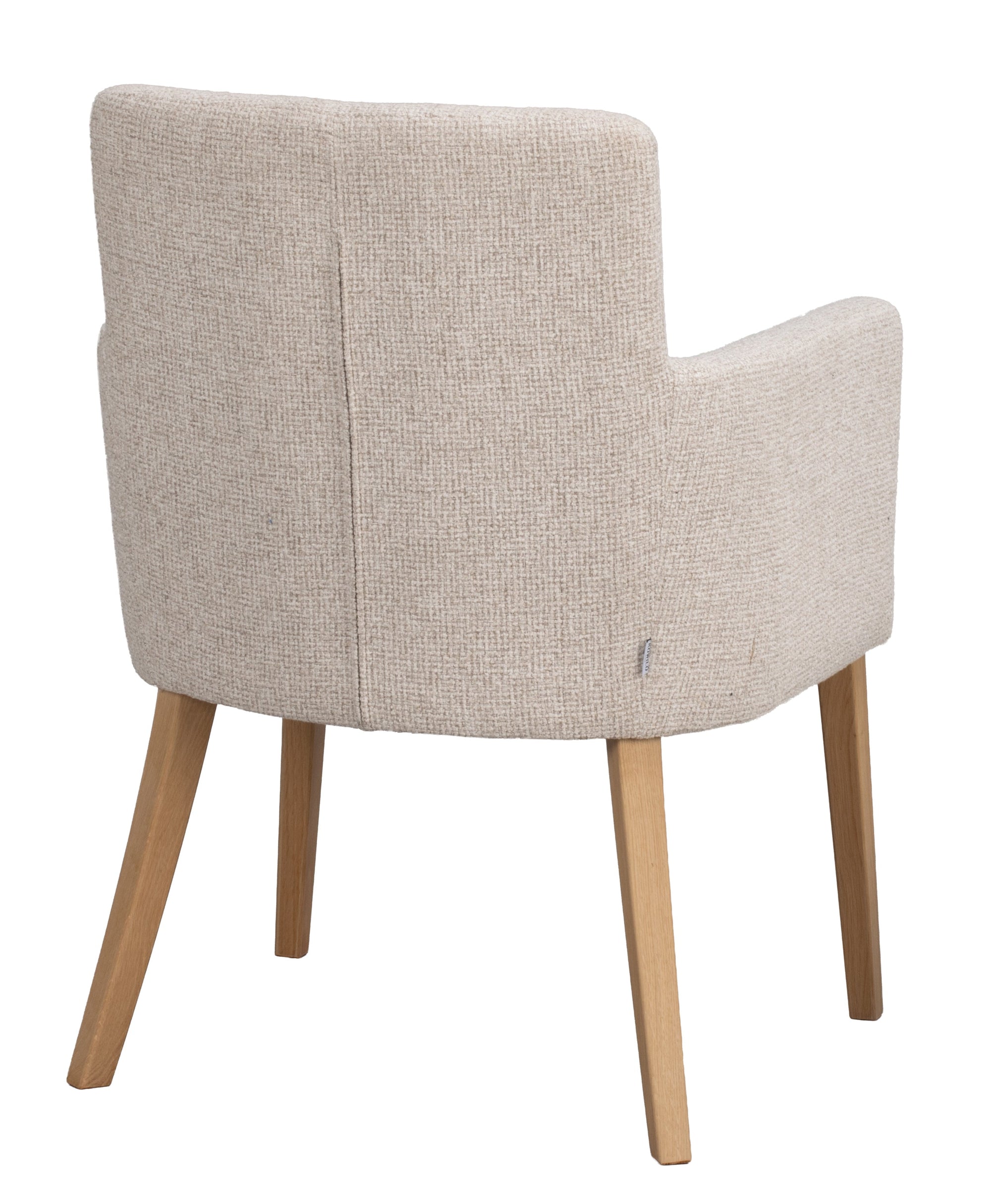 Hudson Dining Armchair (Set of 2) – Light Beige / Oak – 4