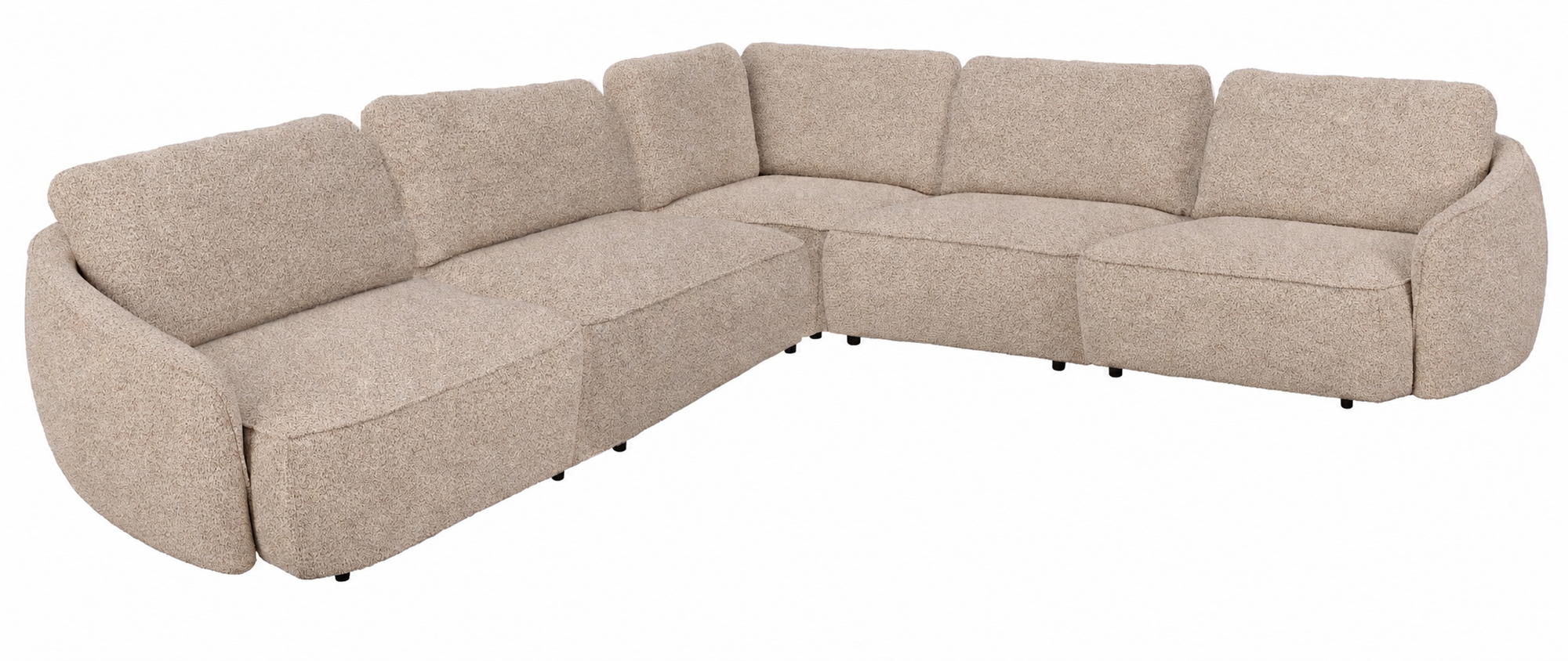 Norris Corner Sofa 3+3-Seater – Light Beige – Default Title – 1