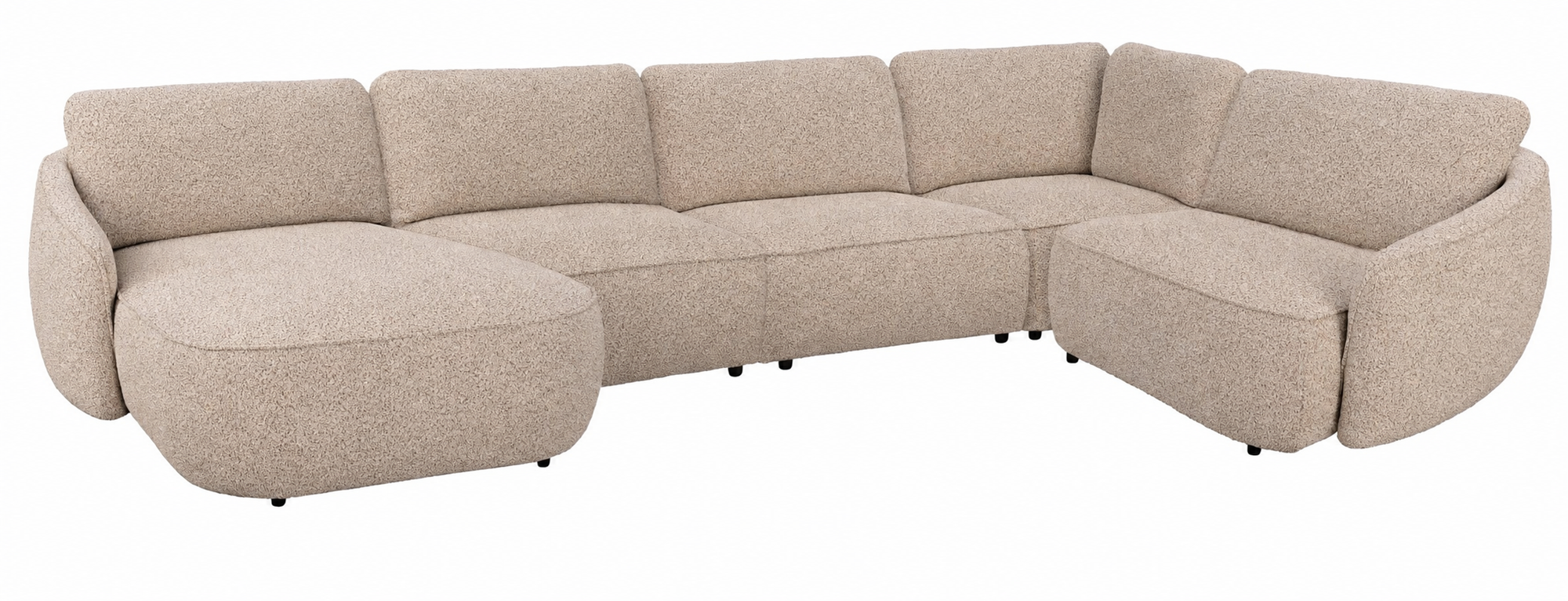 Norris Corner Sofa 2+4-Seater with Left Chaise – Light Beige – Default Title – 1