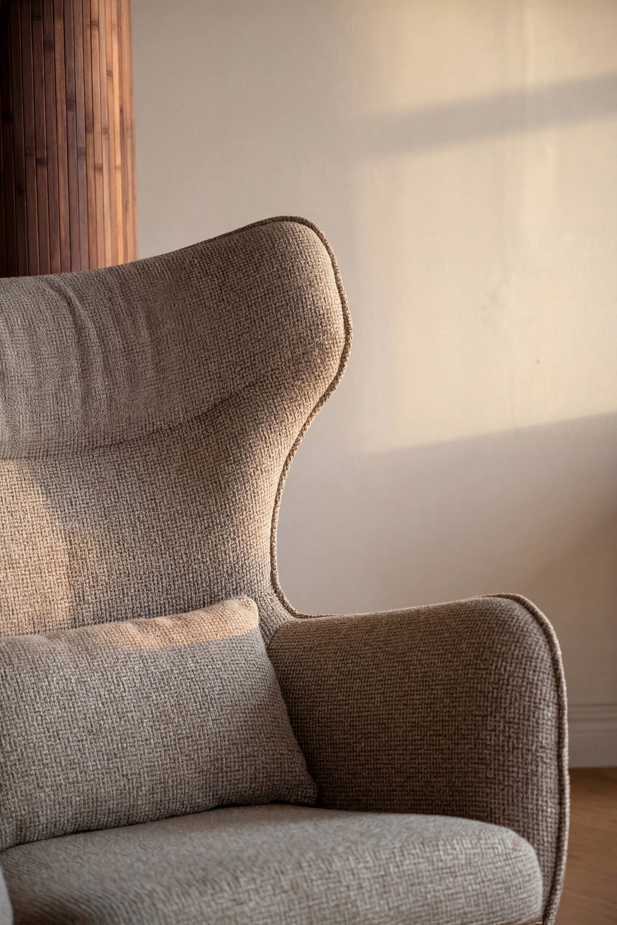 Calvert Lounge Chair with Footstool – Medium Beige – Default Title – 3