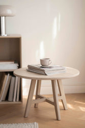 Dumbarton Round Coffee Table Ø60 cm – Whitewash Oak – 2