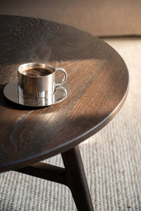 Dumbarton Round Coffee Table Ø90 cm – Brown Oak – 4