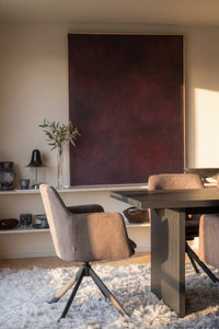 Gladstone Swivel Dining Armchair (Set of 2) – Dark Brown Leather-Textile – 4