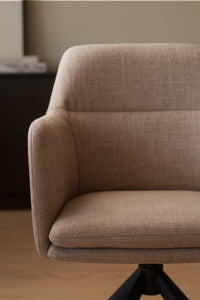 Gladstone Swivel Dining Armchair (Set of 2) – Medium Beige – 4