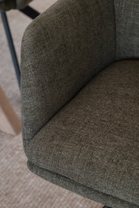 Gladstone Swivel Dining Armchair (Set of 2) – Green – 5