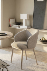 Judson Dining Armchair (Set of 2) – Medium Beige / Whitewashed Oak – 2