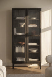Meadowbrook Display Cabinet 95 x 203 cm – Brown Oak – 2