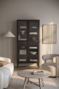 Meadowbrook Display Cabinet 95 x 203 cm – Brown Oak – 3