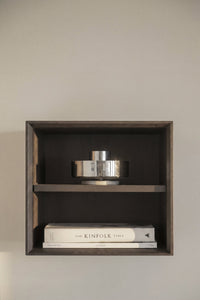 Scottsdale Wall Shelf Single Cube – Brown Oak – 3