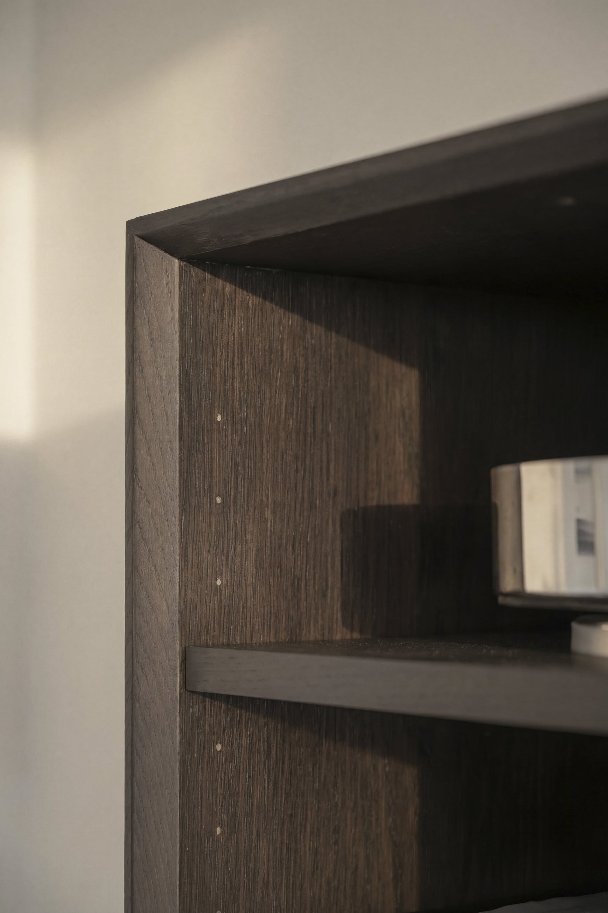 Scottsdale Wall Shelf Single Cube – Brown Oak – 4