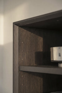 Scottsdale Wall Shelf Single Cube – Brown Oak – 4