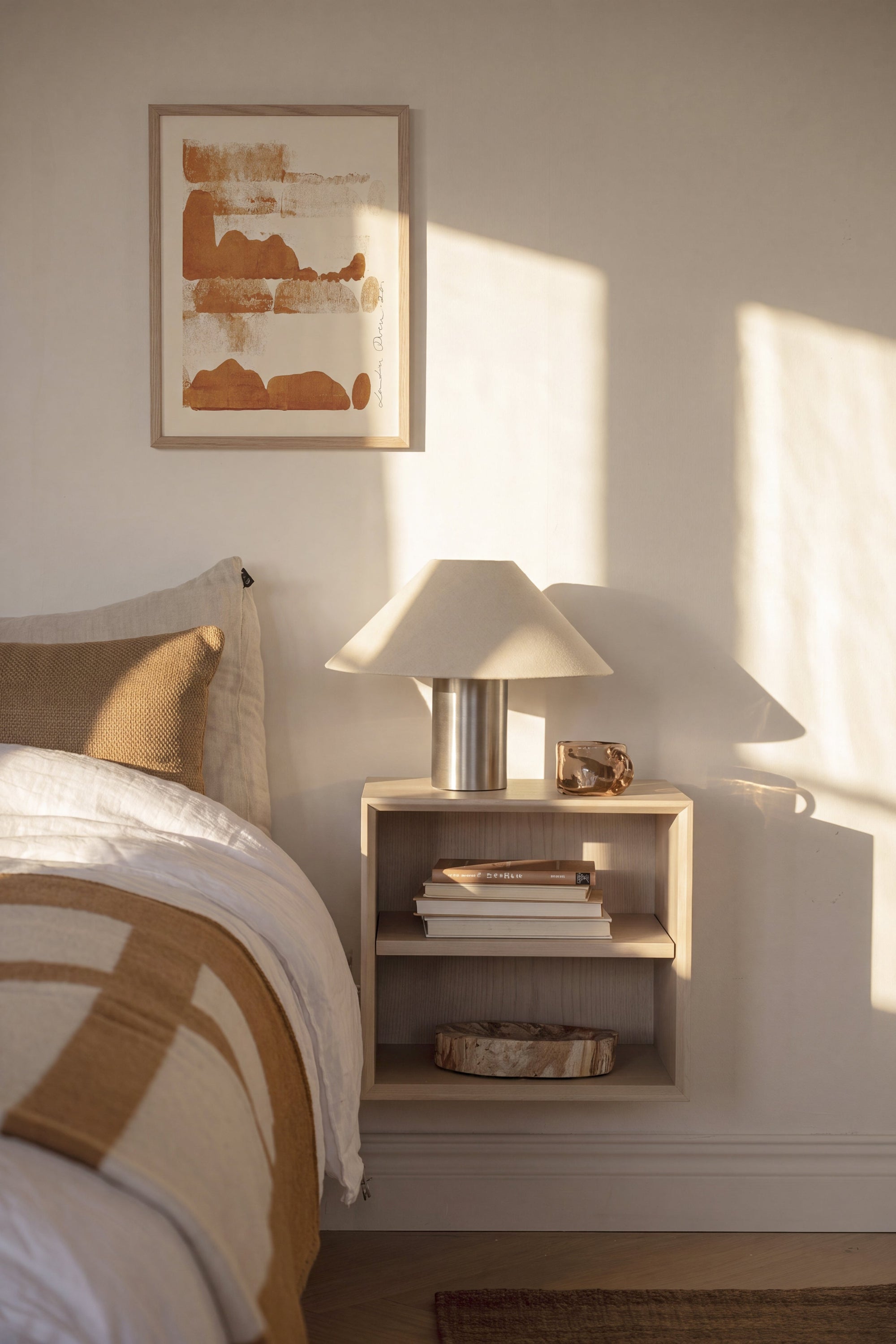 Scottsdale Wall Shelf Single Cube – Whitewash Oak – 3