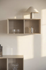 Scottsdale Wall Shelf 2-Cube – Whitewash Oak – 2