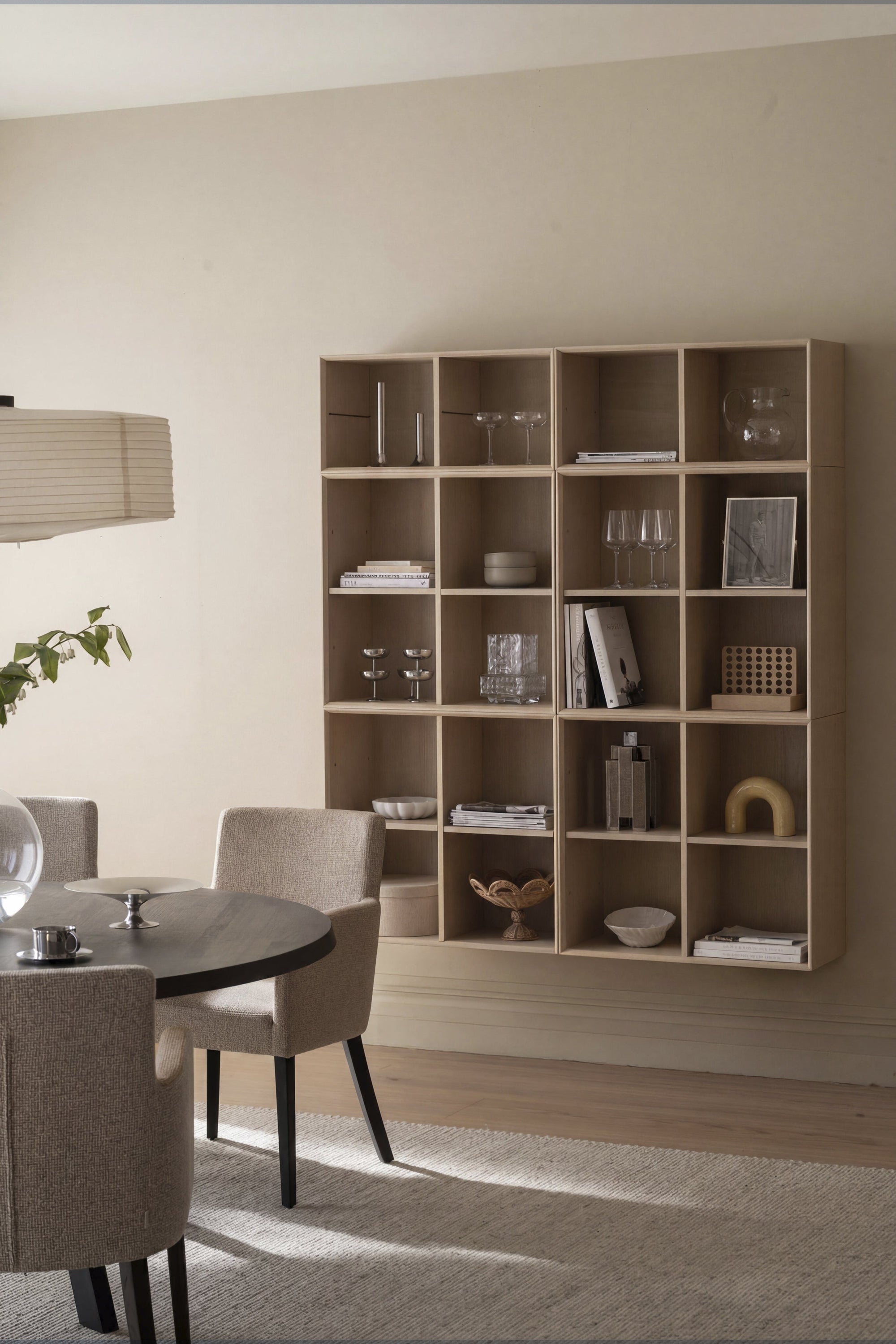 Scottsdale Wall Shelf 2-Cube – Whitewash Oak – 5