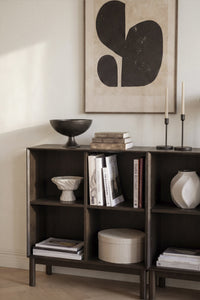 Scottsdale Wall Shelf 4-Cube – Brown Oak – 4