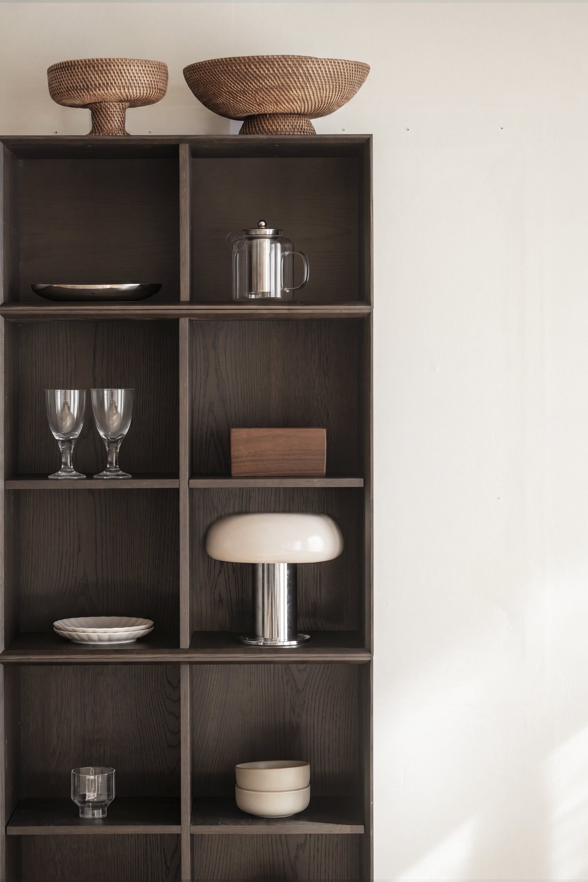 Scottsdale Wall Shelf 2-Cube – Brown Oak – 5