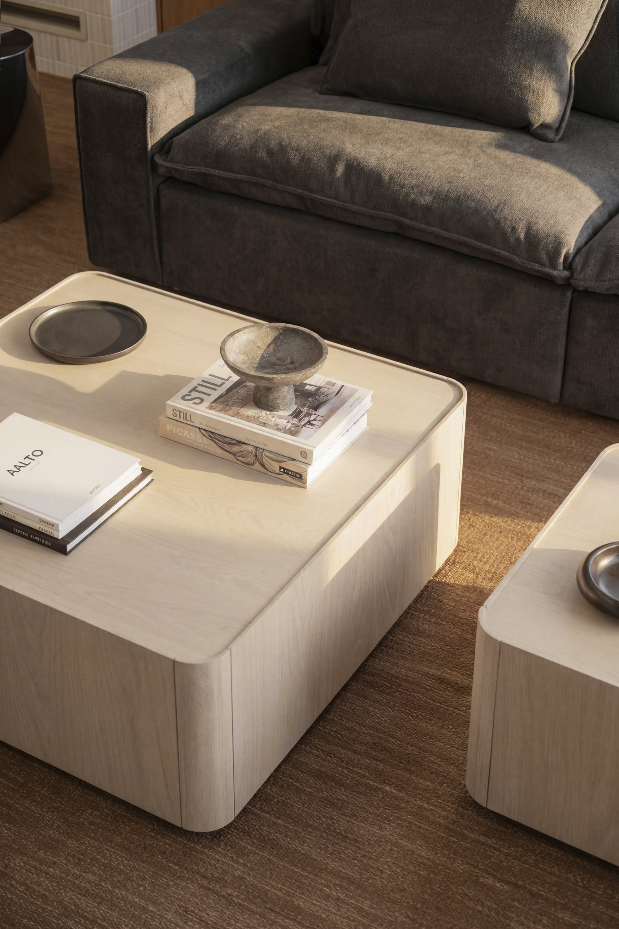 Seabrook Coffee Table 90 x 90 cm – Whitewashed Oak – 4