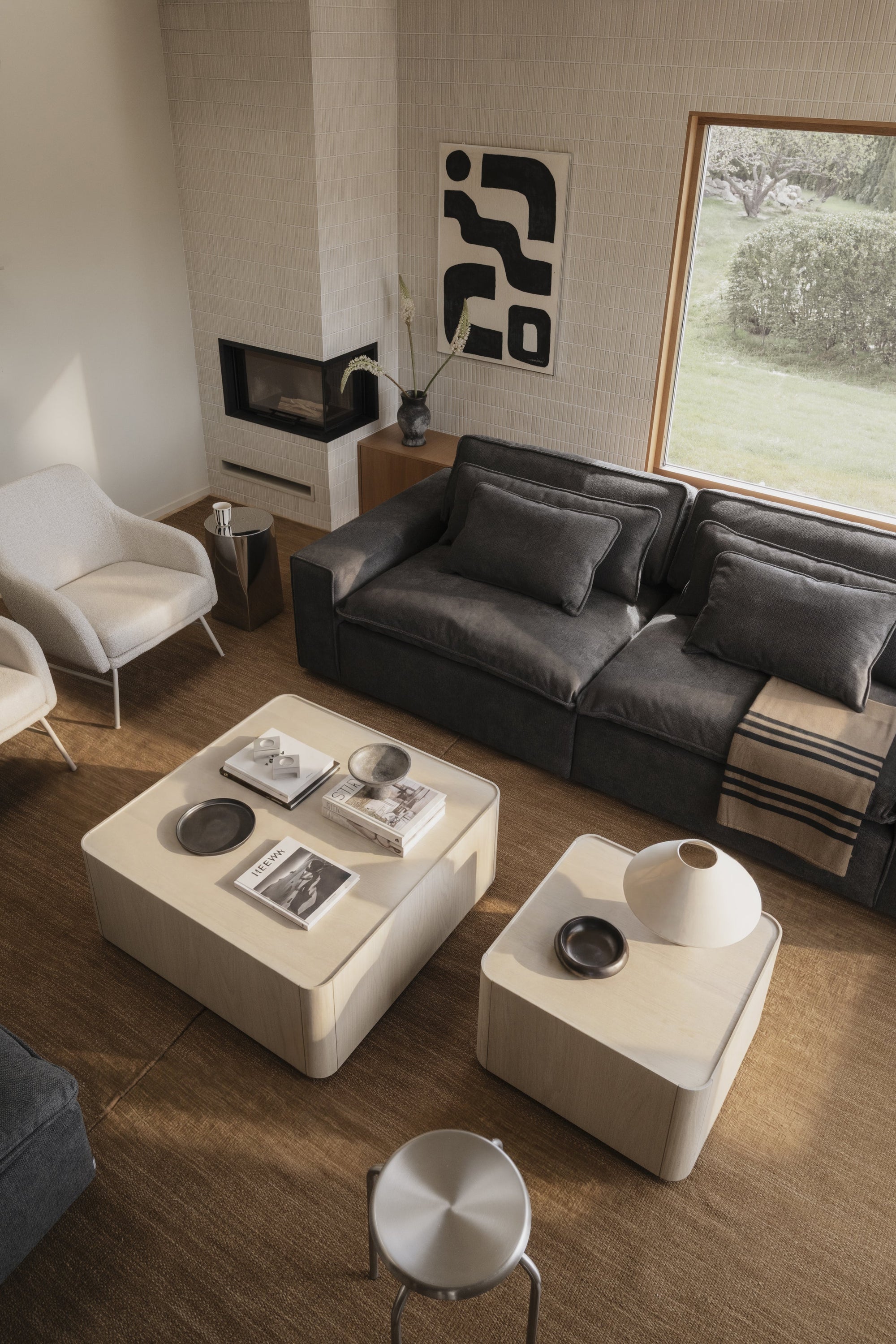 Seabrook Coffee Table 60 x 60 cm – Whitewashed Oak – 2
