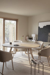 Stockbridge Round Extendable Dining Table 130 cm – Whitewash Oak – 5