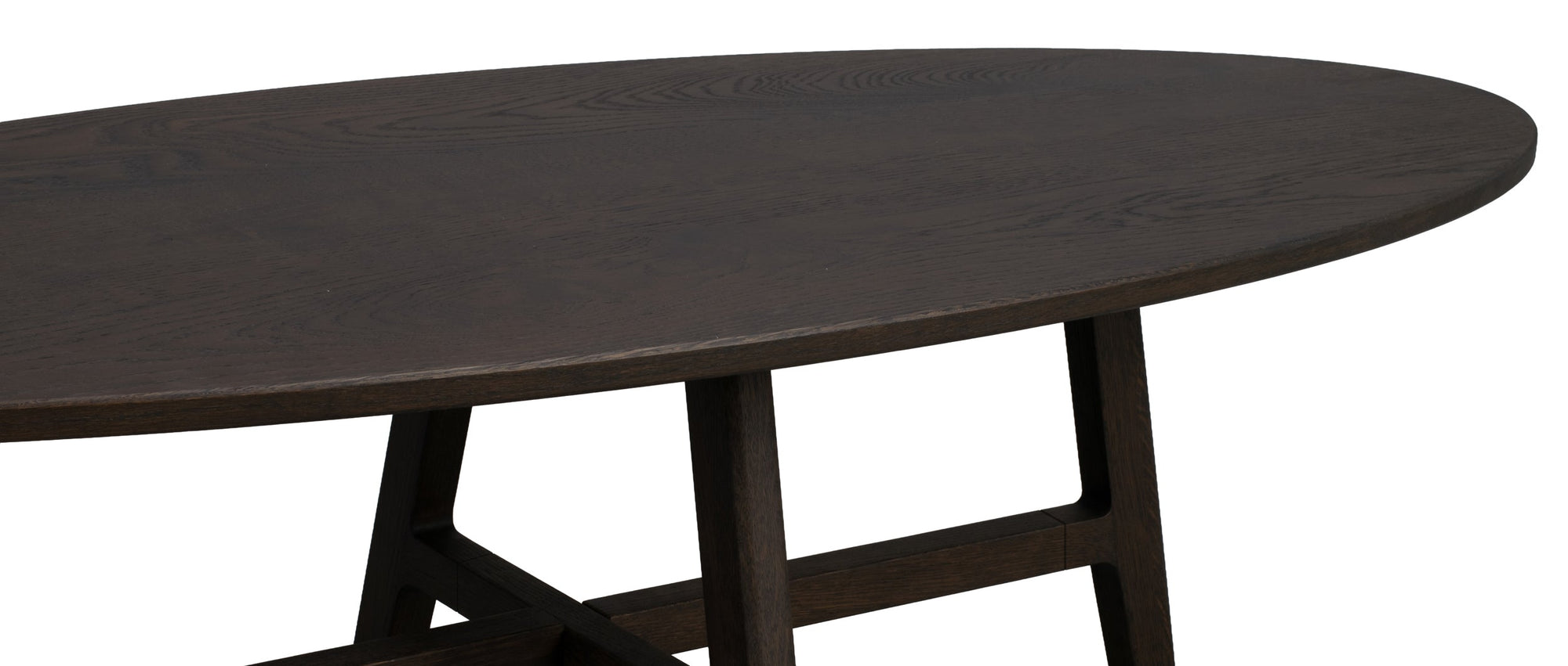 Dumbarton Oval Coffee Table 146 x 58 cm – Brown Oak – 6