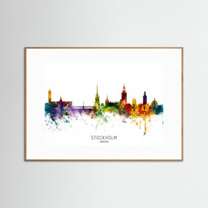 Stockholm Sweden Skyline by Michael Tompsett