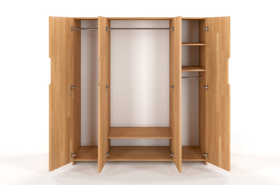 BERGMAN 4 Door Beech Wardrobe