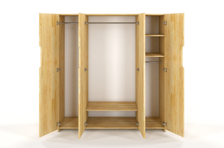 BERGMAN 4 Door Pine Wardrobe