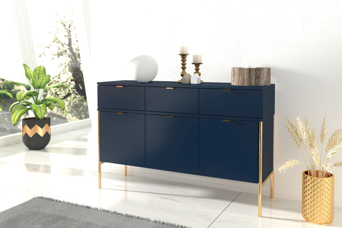 POLKA Marineblaues Sideboard 120CM