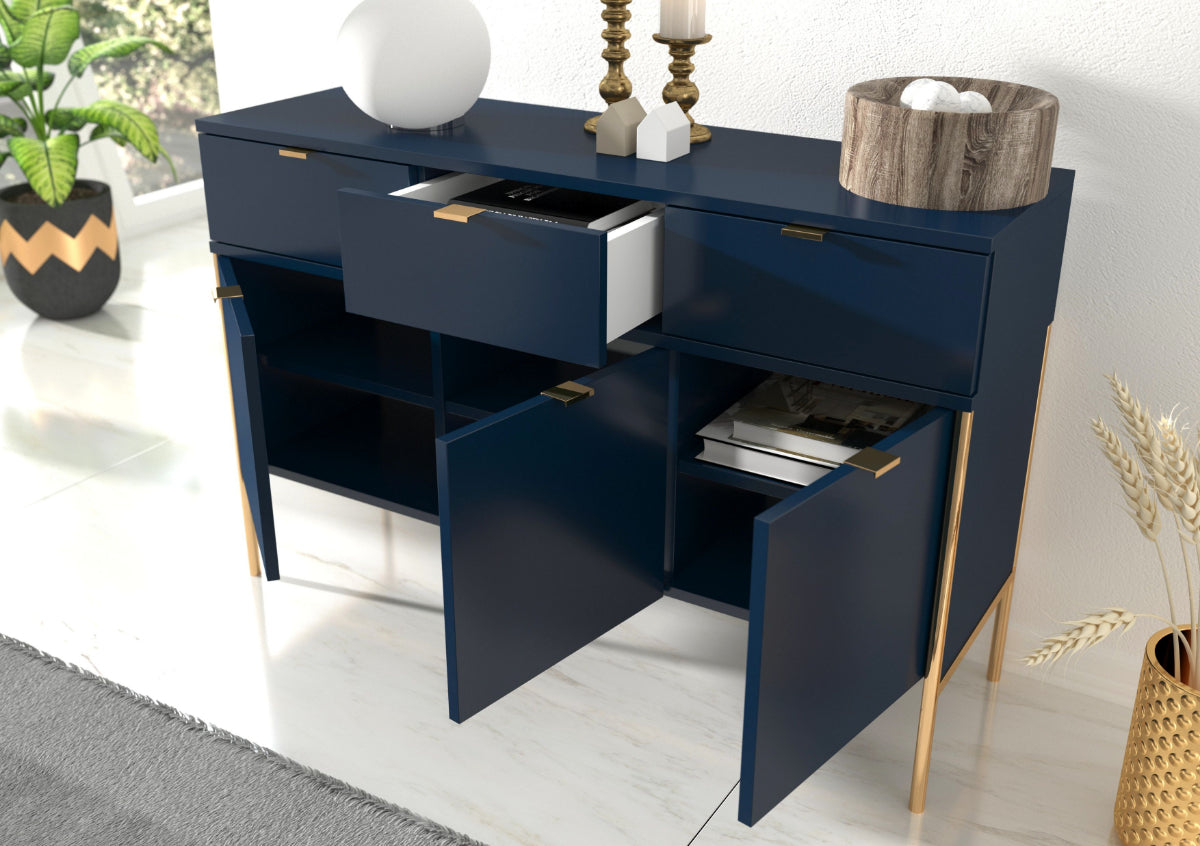 POLKA Marineblaues Sideboard 120CM