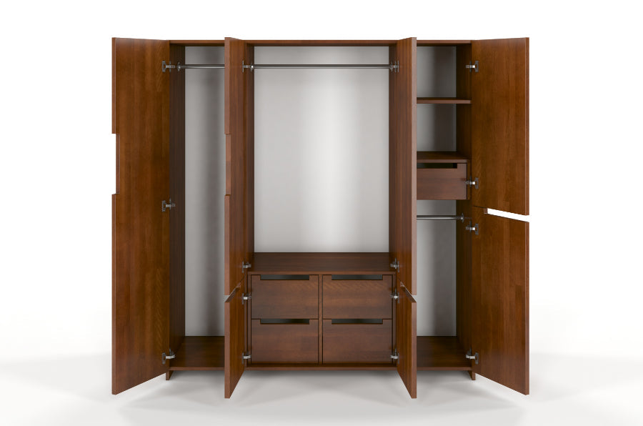 BERGMAN Kleiderschrank 5 Türen - Buche