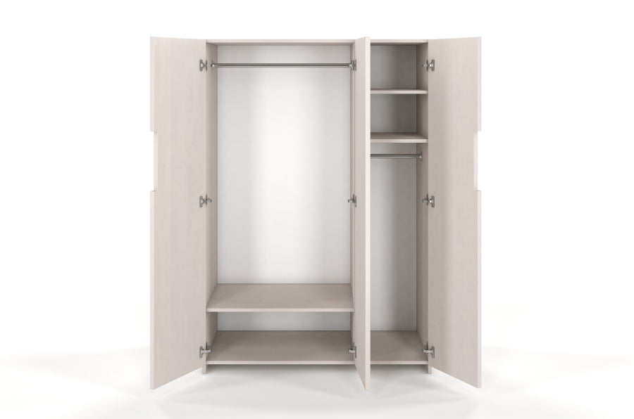 BERGMAN 3-türiger Kleiderschrank - Buche