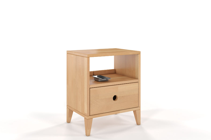 SUND Beech Bedside Cabinet