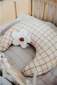 Camel Check Feeding Cushion by Malomi Kids