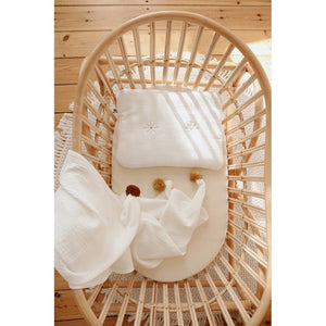 Muslin Swaddle with Pompoms by Malomi Kids