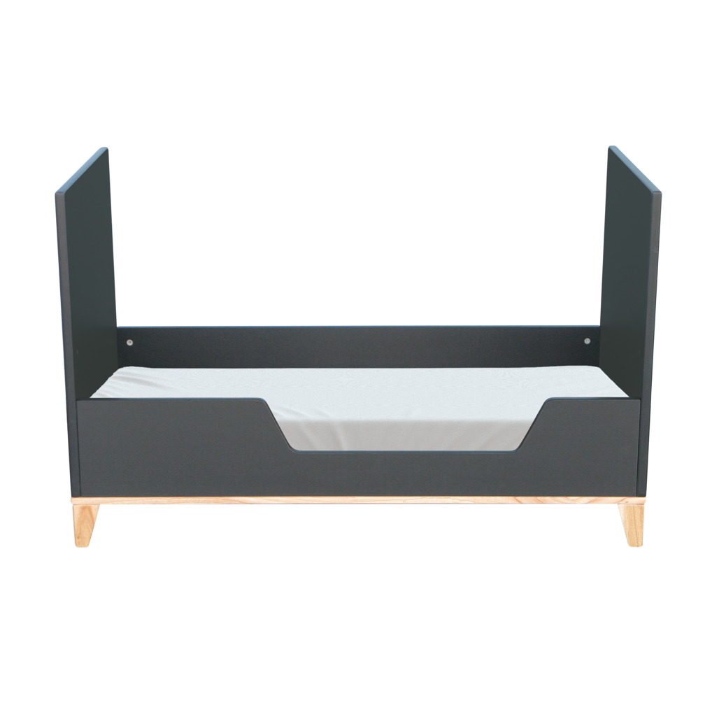 Naia Evolutive Bed rattan 60 x 120 - Onyx