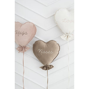 Velvet Heart Balloon Cushion by Malomi Kids